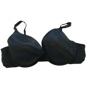 Serenada Black Full Coverage Underwire T-Shirt Bra Size 50D MI11071449